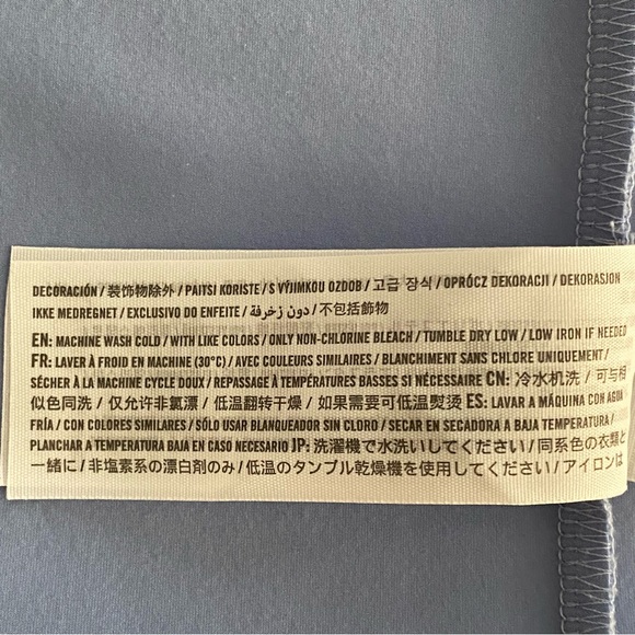 Abercrombie & Fitch Spring Summer Elevated Blue Slit Midi Skirt Women's Size XXS - Picture 11 of 13